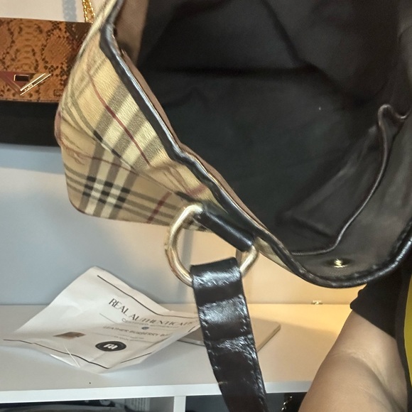 Burberry EUC Coated Nova Check Medium Tote w/COA - Picture 5 of 15